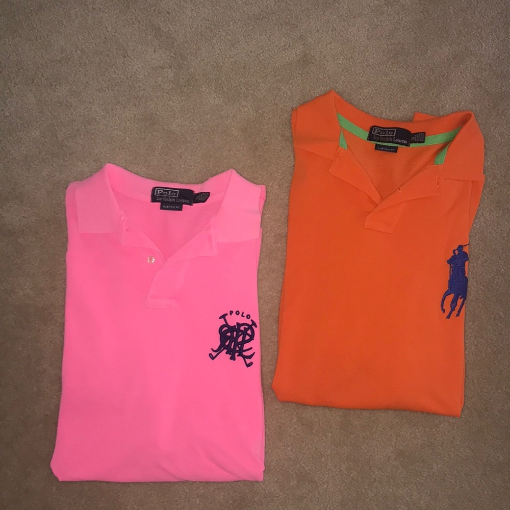Excellent condition- set of 2 Polo RL Polos